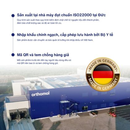 Orthomol Immun - Tăng cường hệ miễn dịch, đóng gói dạng bột