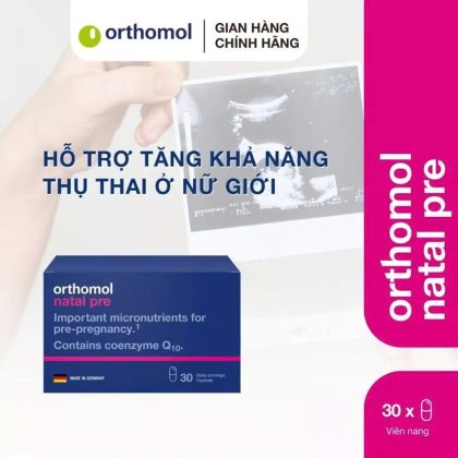 Orthomol Natal Pre - Hỗ trợ sức khỏe sinh sản cho phụ nữ mong muốn có con